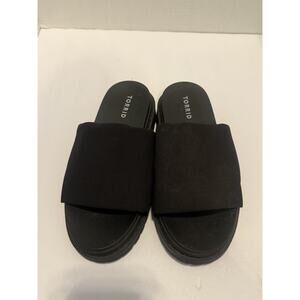 Torrid Black Slide Sandals